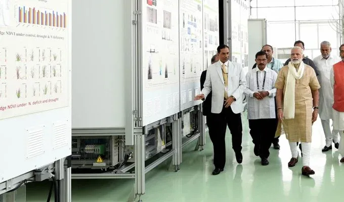 Nana Ji Deshmukh Plant Phenomics Facility Greenhouse Installed by Saveer in IARI, New Delhi Inaugurated by Hon’ble Prime Minister Narendra Modi Sir