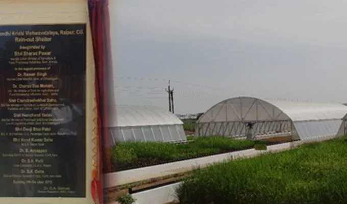 Saveer Automated Rainout Shelter Facility For Drought Related Studies in Advanced Research