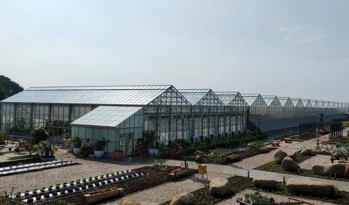 Saveer’s Hi- Tech Modern Greenhouse at Reliance Organic Farm Definitely Inspires Next Generation Growers
